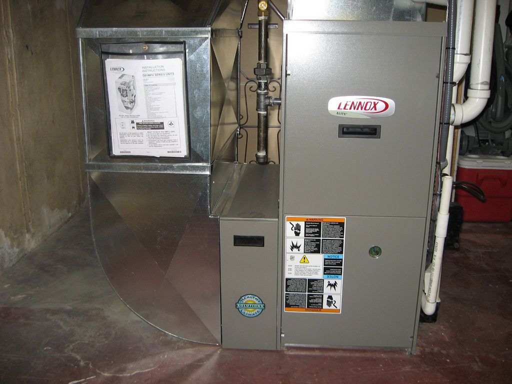 Typical high-efficiency furnace that you will find in a home